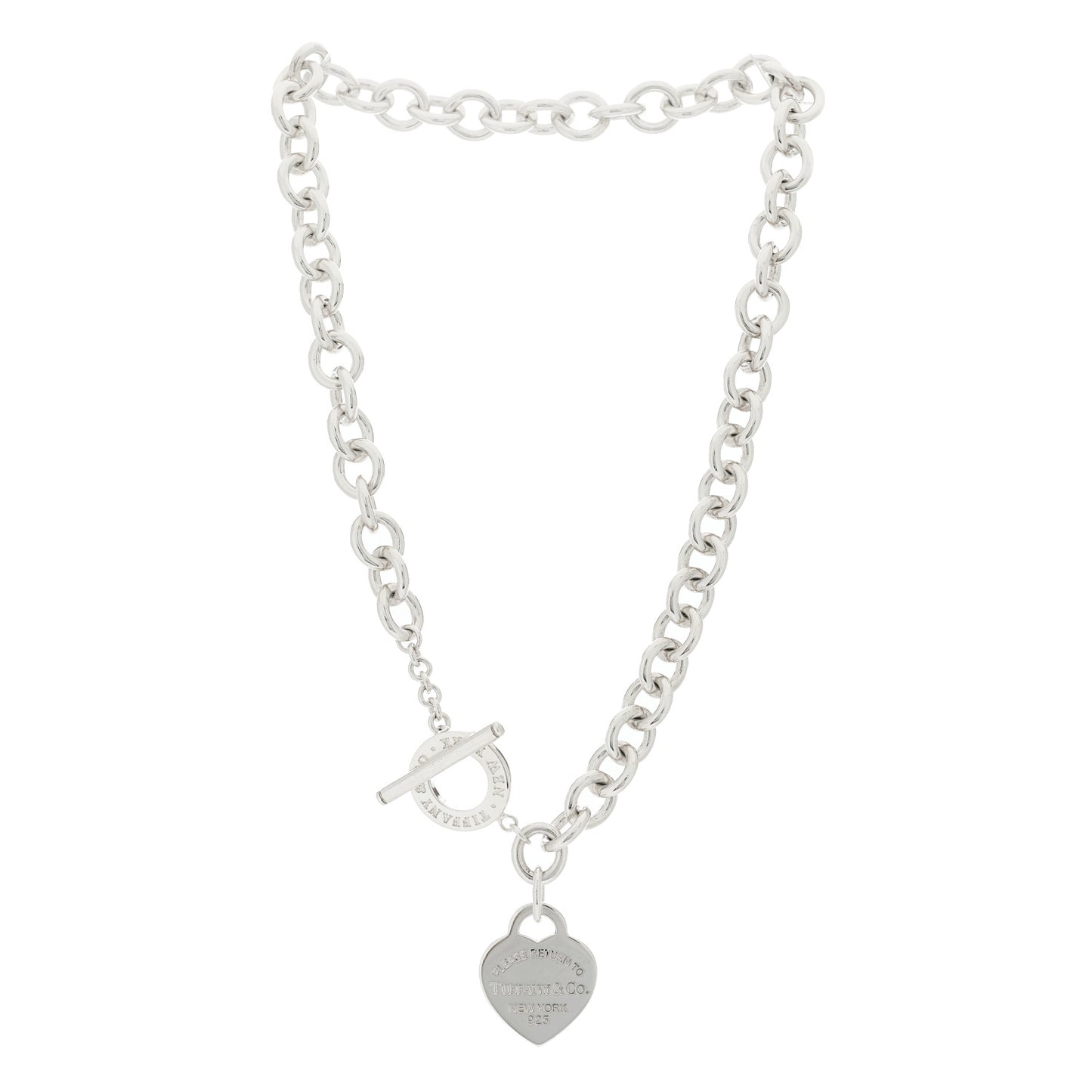 Sterling Silver Return to Tiffany Heart Tag Toggle Necklace