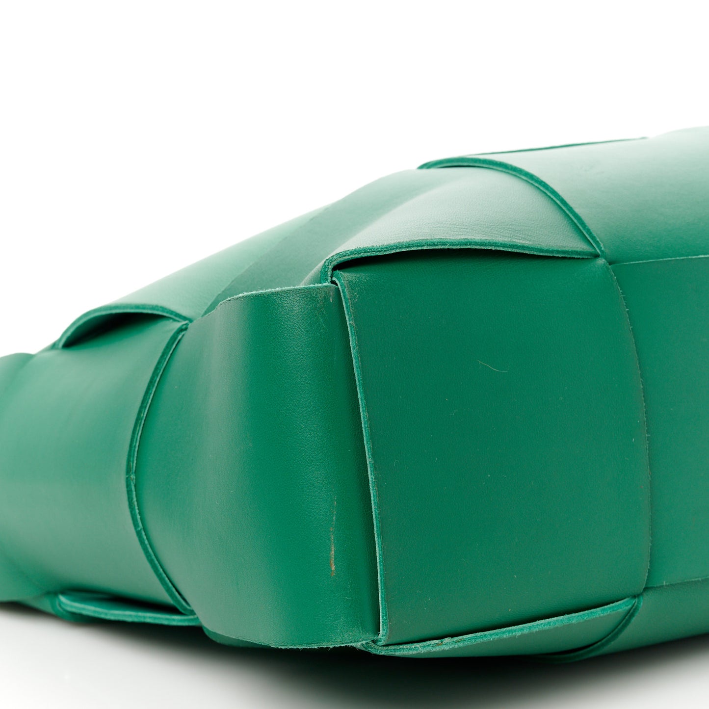 Nappa Maxi Intrecciato Large Arco Tote Green