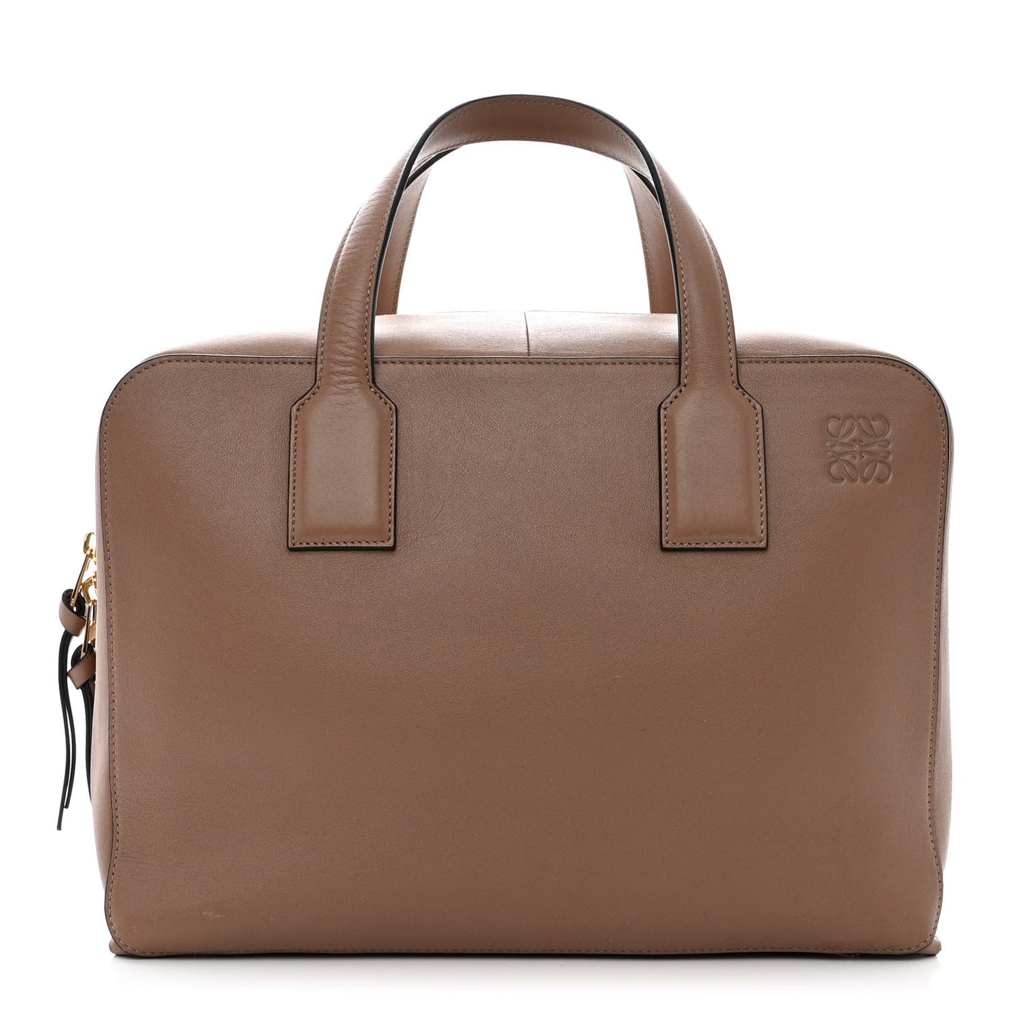 Calfskin Goya Weekender Bag Brown