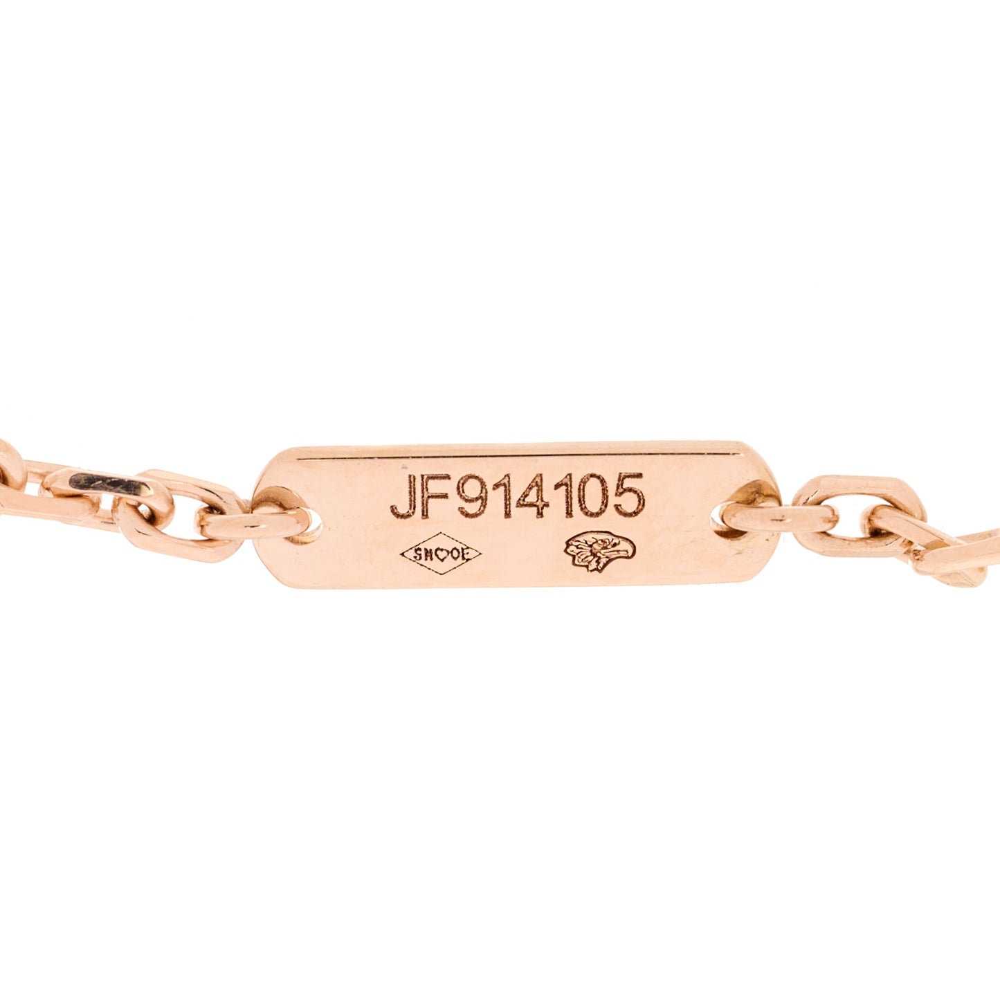 18K Rose Gold Mother Of Pearl Lucky Spring Plum Blossom Bracelet
