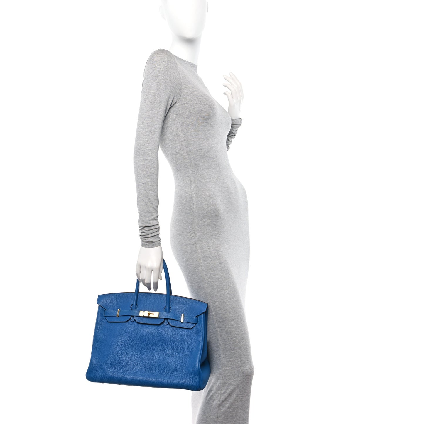 Togo Birkin 35 Bleu Azteque