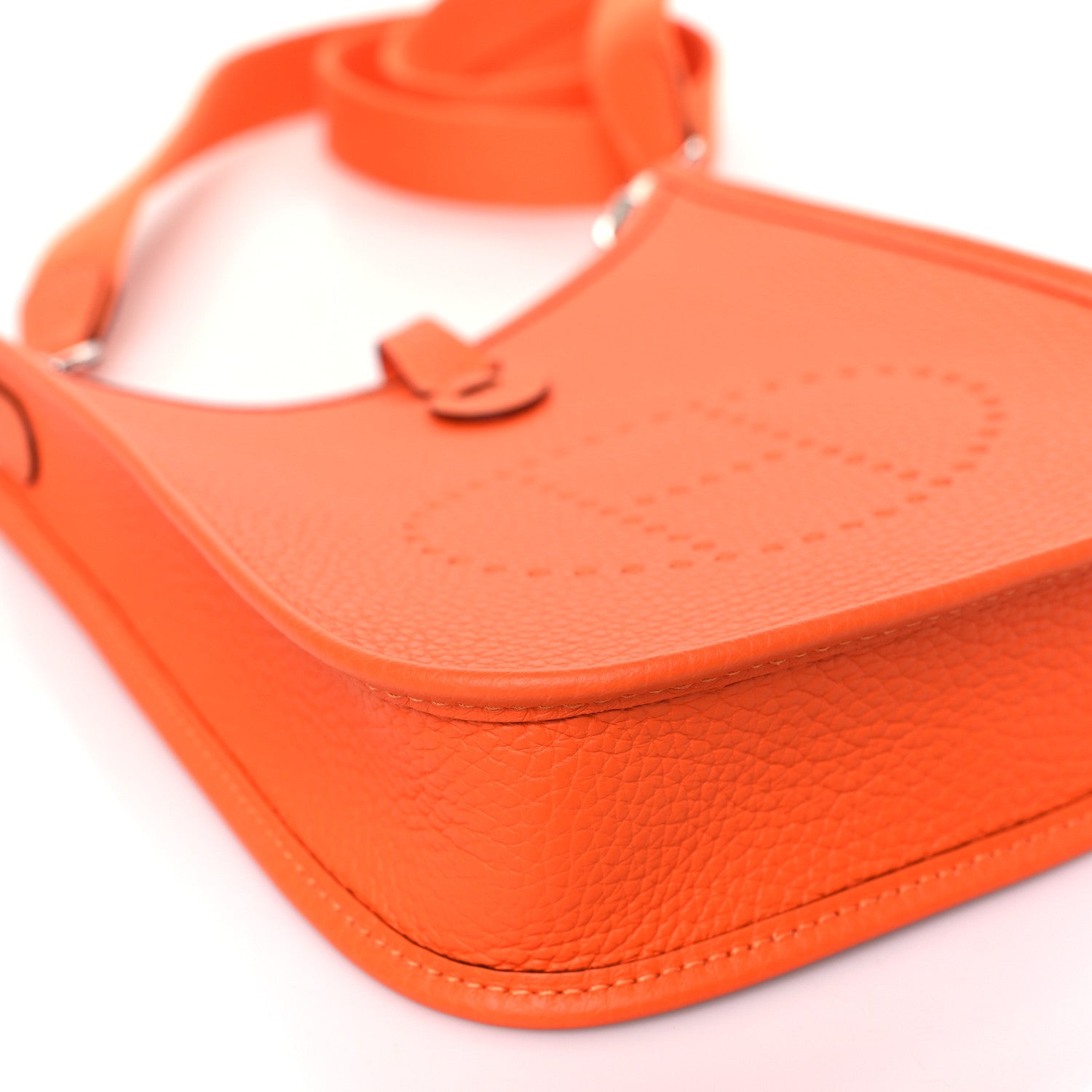 Hermes Taurillon Clemence Evelyne TPM Orange 8 of 10