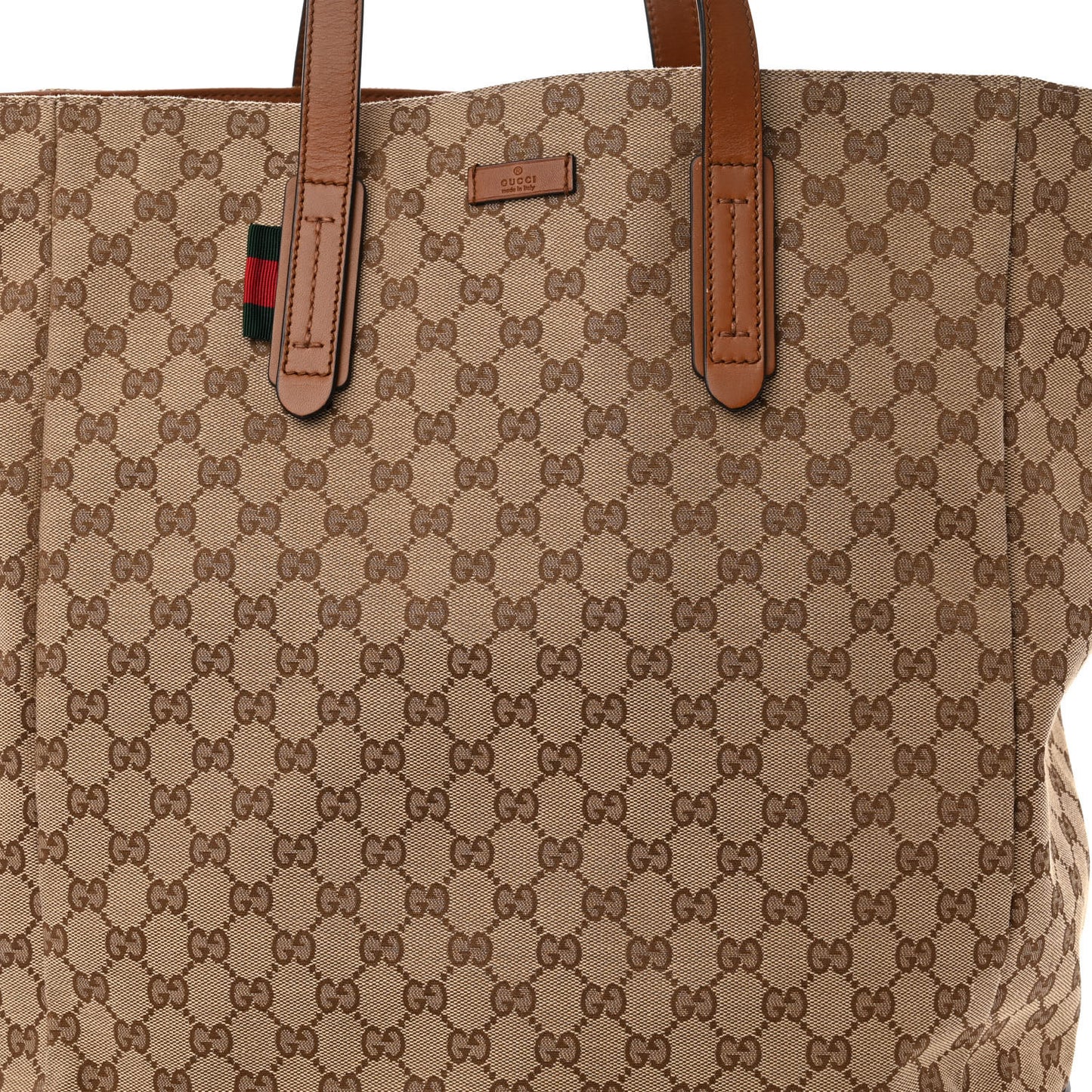 Monogram Large Vertical Original Tote Tan
