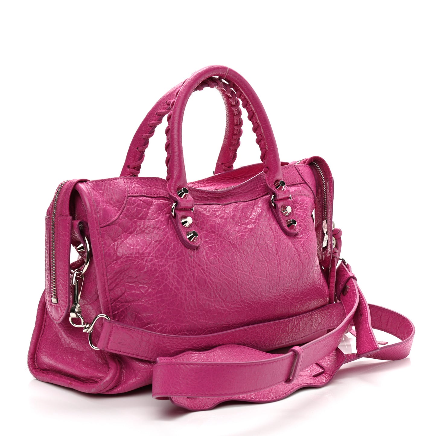 Agneau Classic Silver Hardware S City Rose Magenta