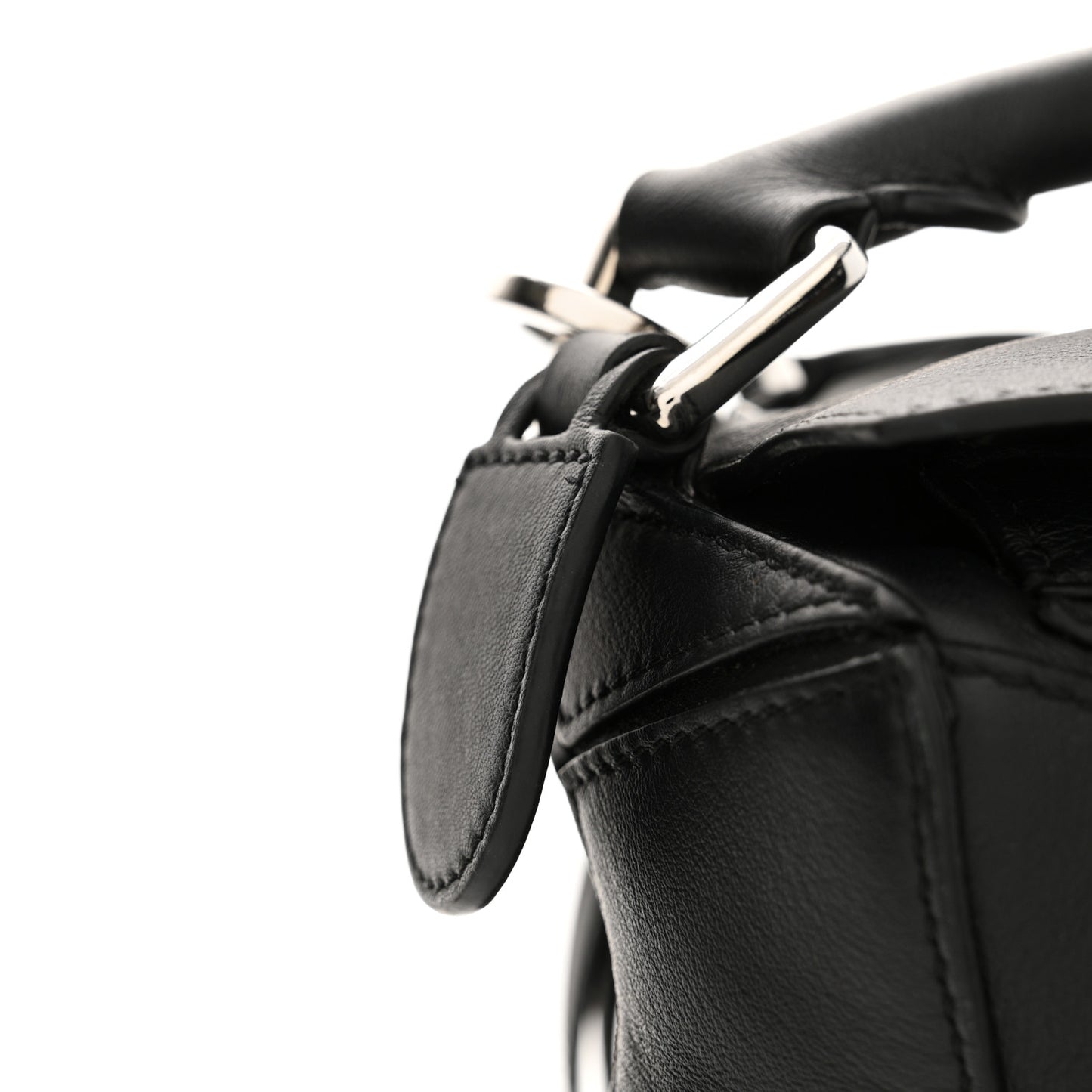 Calfskin Small Puzzle Bag Black