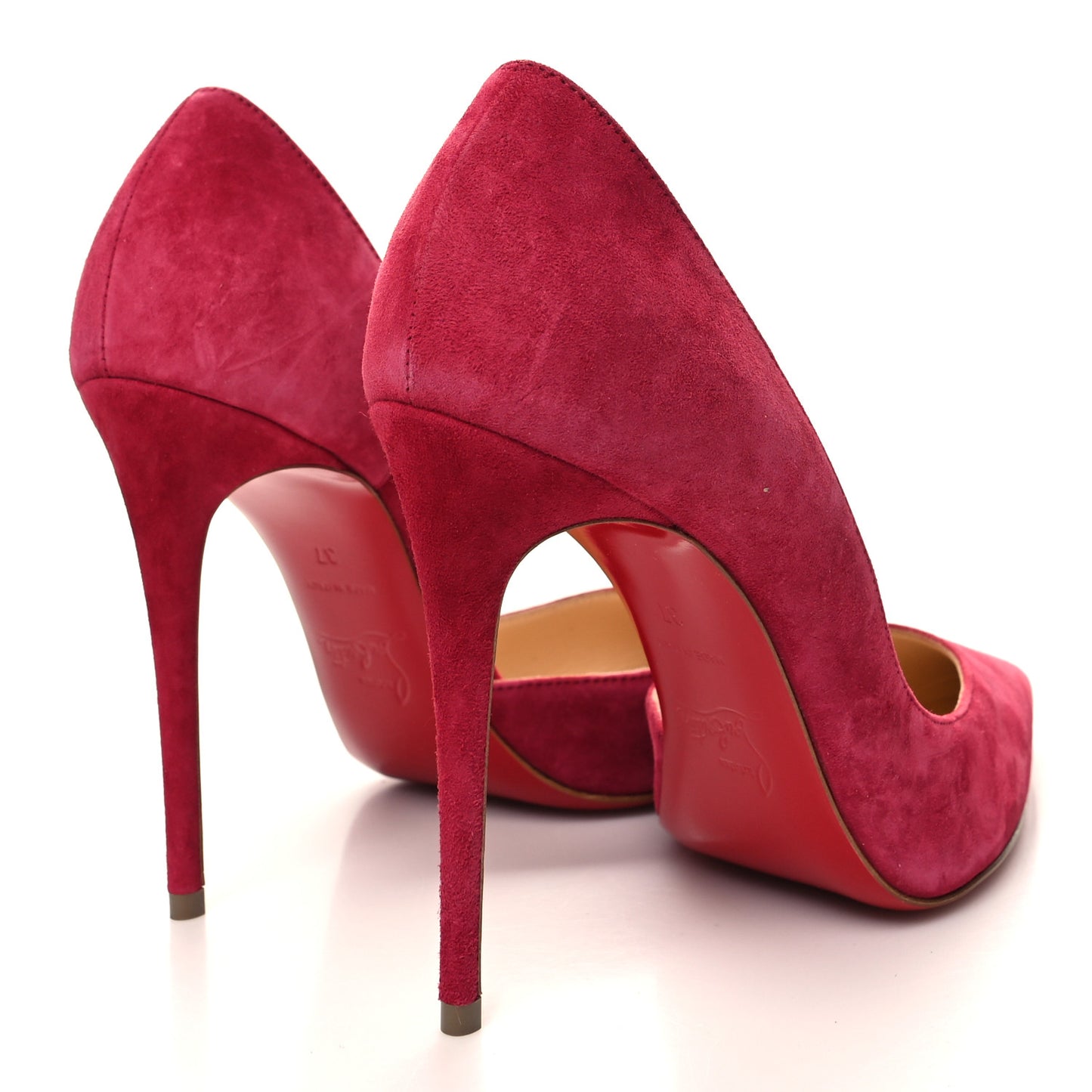 Veau Velour Iriza 100 Pumps 37 Red