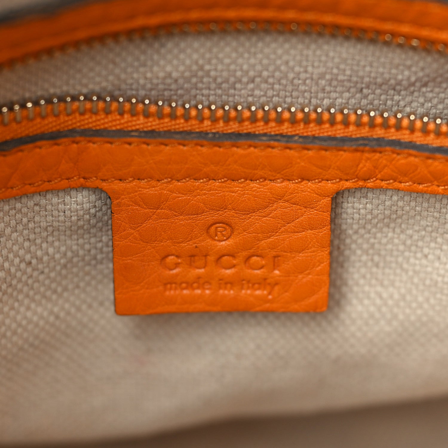 Gucci Pebbled Calfskin Small Soho Top Handle Bag Curcuma 6 of 10