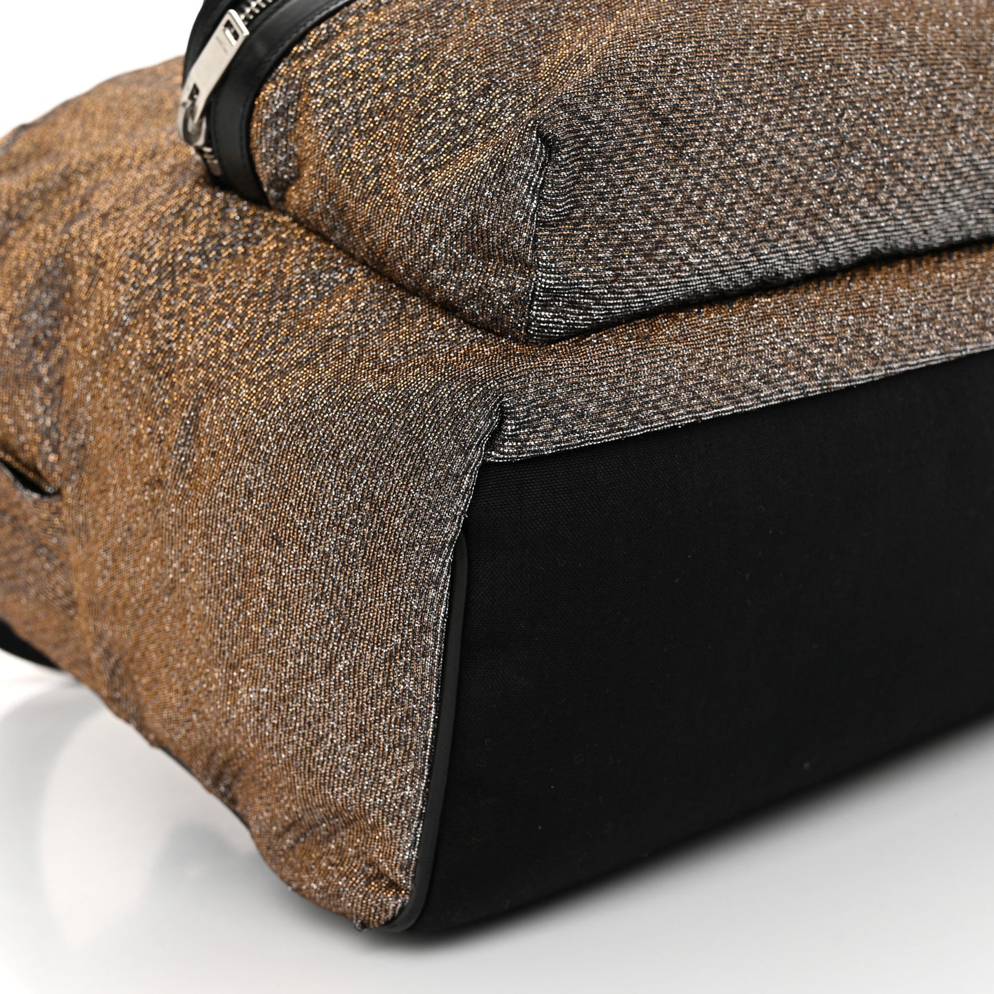 Glitter Canvas City Backpack Bronze