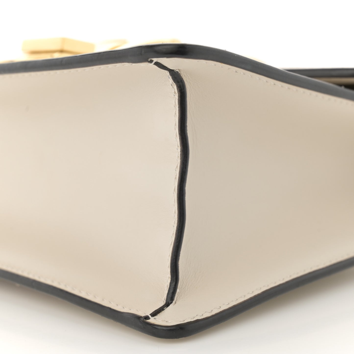 Calfskin Mini Sylvie Chain Shoulder Bag White