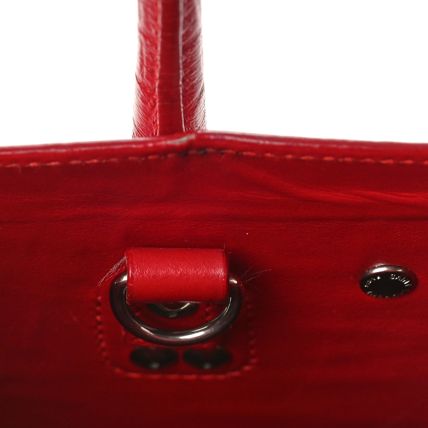 Calfskin Crocodile Embossed Baby Sac De Jour Red