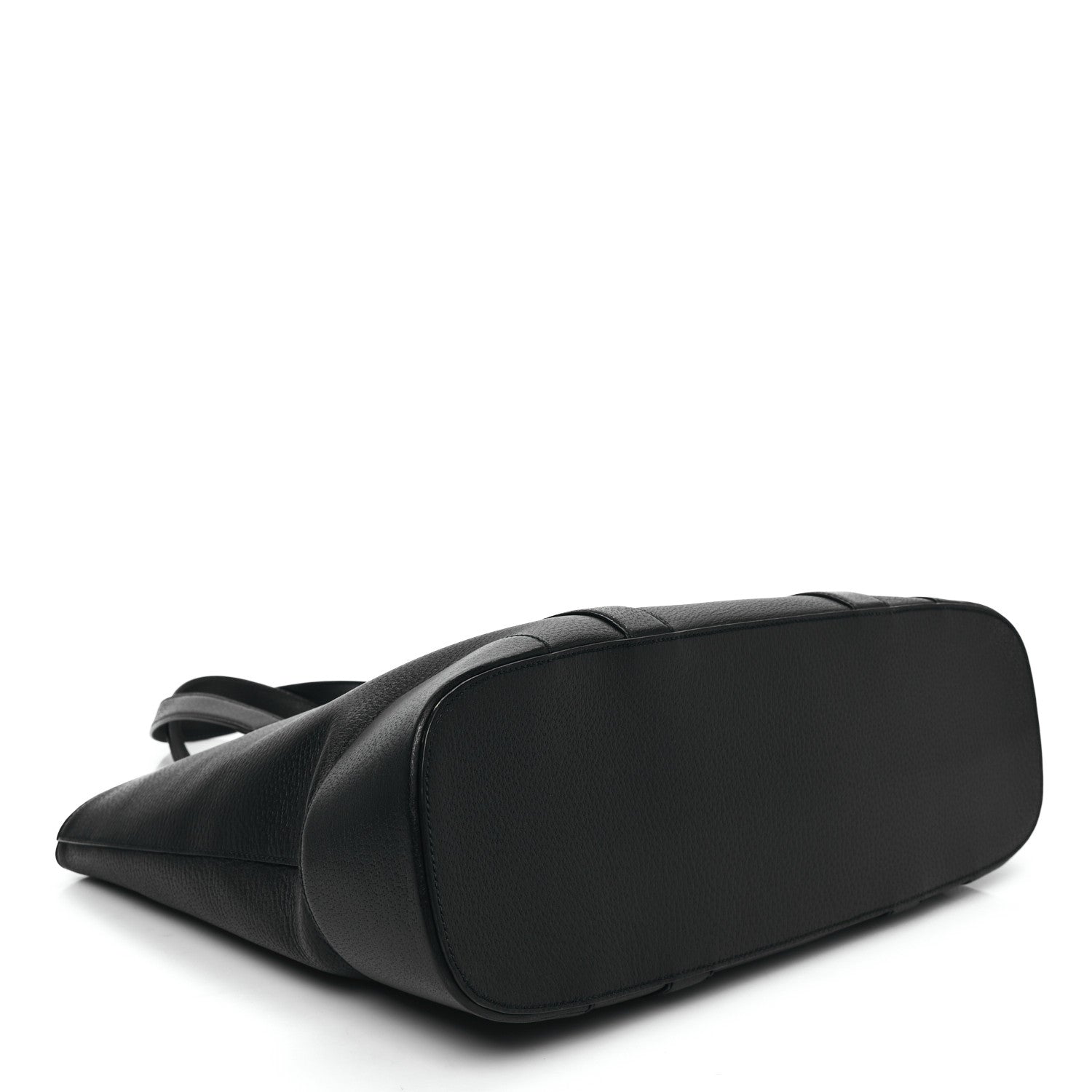 Gucci Textured Dollar Calfskin Web Tote Black 4 of 12