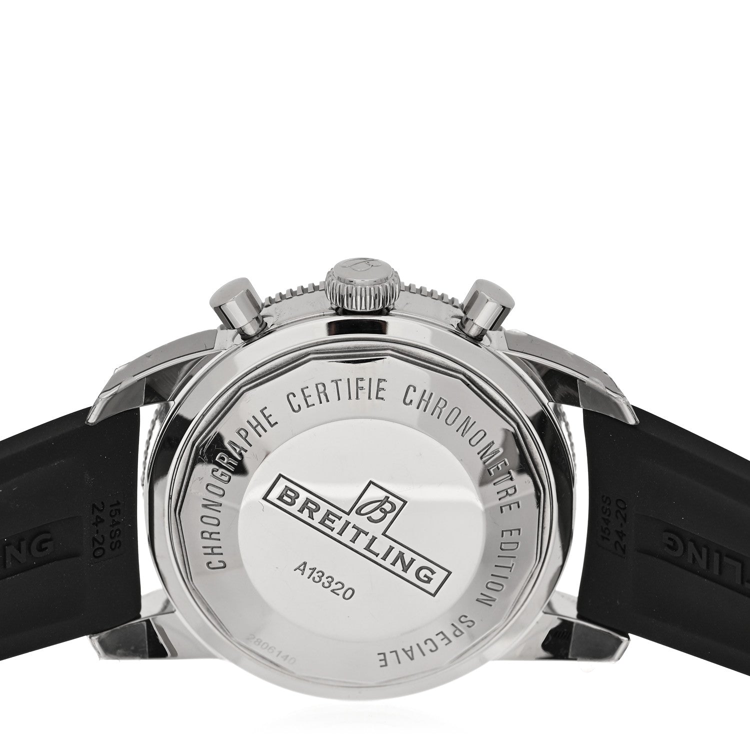 Breitling Stainless Steel Rubber 46mm Superocean Heritage II Chronograph Automatic Watch Black A13320 4 of 5