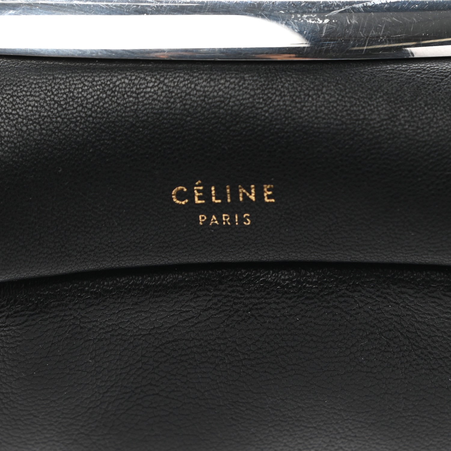Celine Calfskin Folded Clutch Black Grass 7 of 14