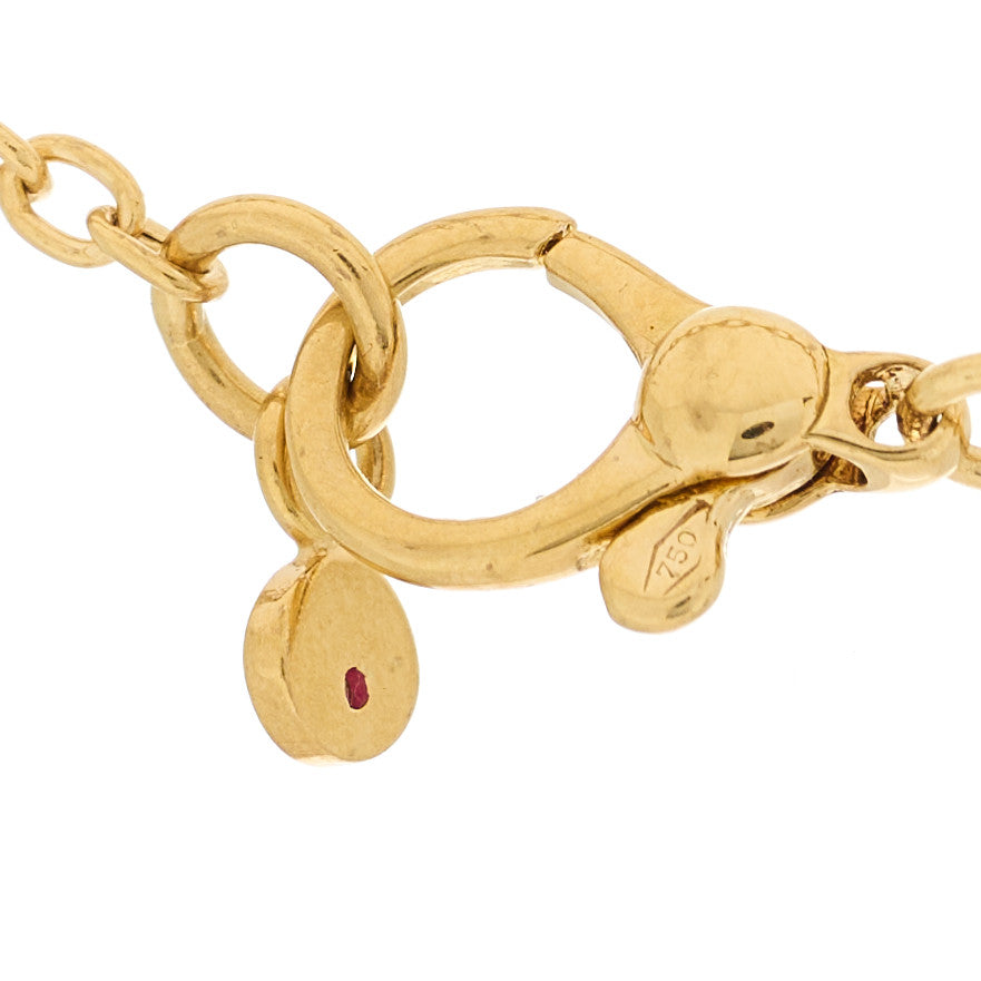 Roberto Coin 18K Yellow Gold Diamond Bollicine Station Necklace 5 of 5