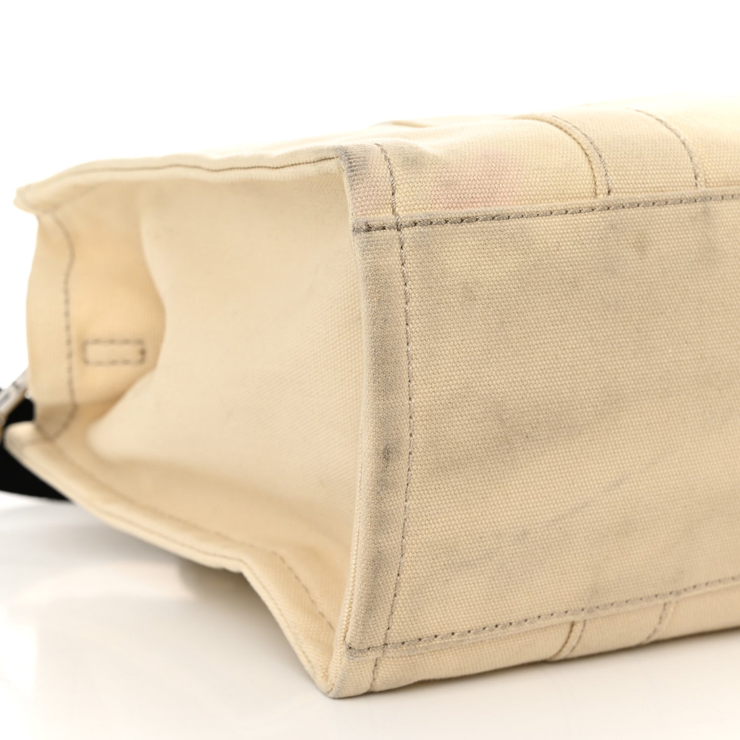 Cotton Canvas Medium The Traveler Tote Bag Beige