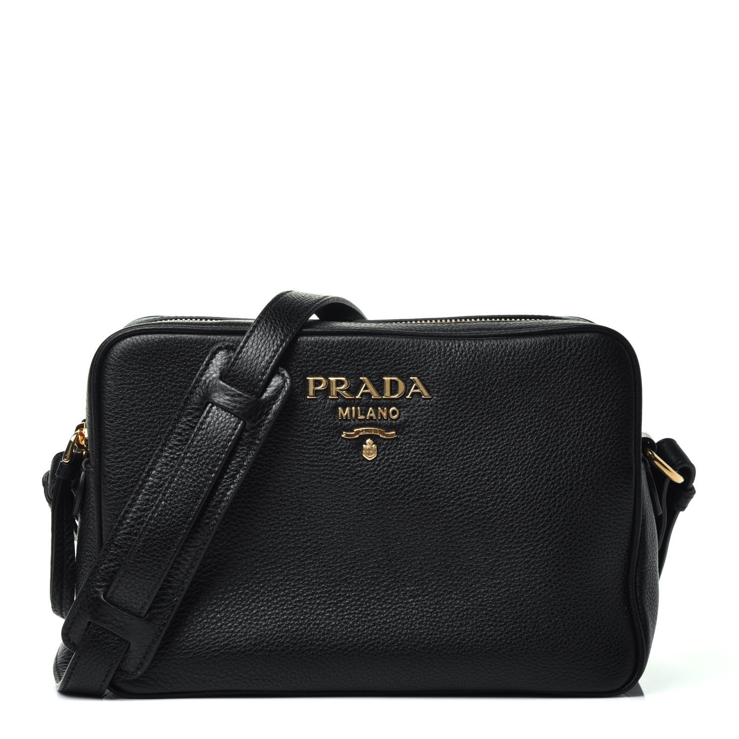 Prada Vitello Phenix Camera Bag Black 1 of 9