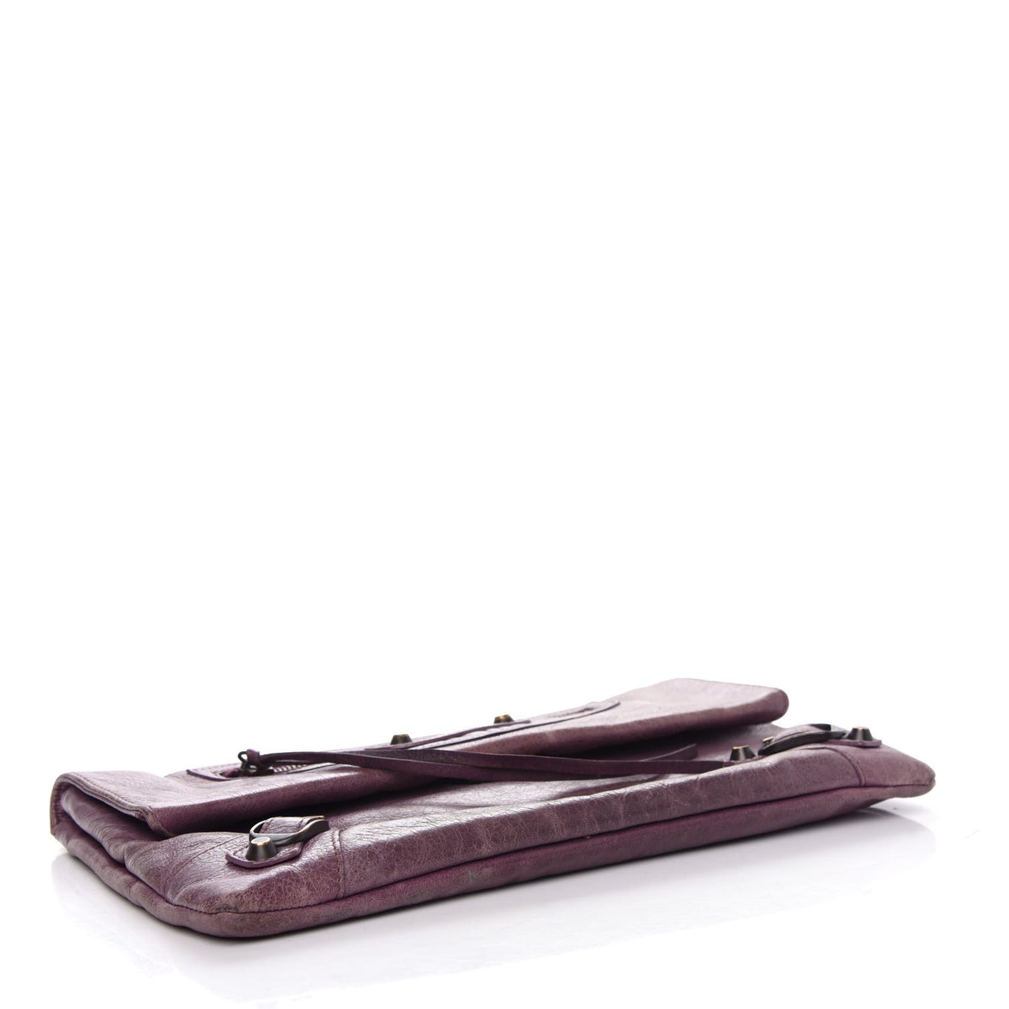 Agneau Classic Hardware Envelope Clutch Murier
