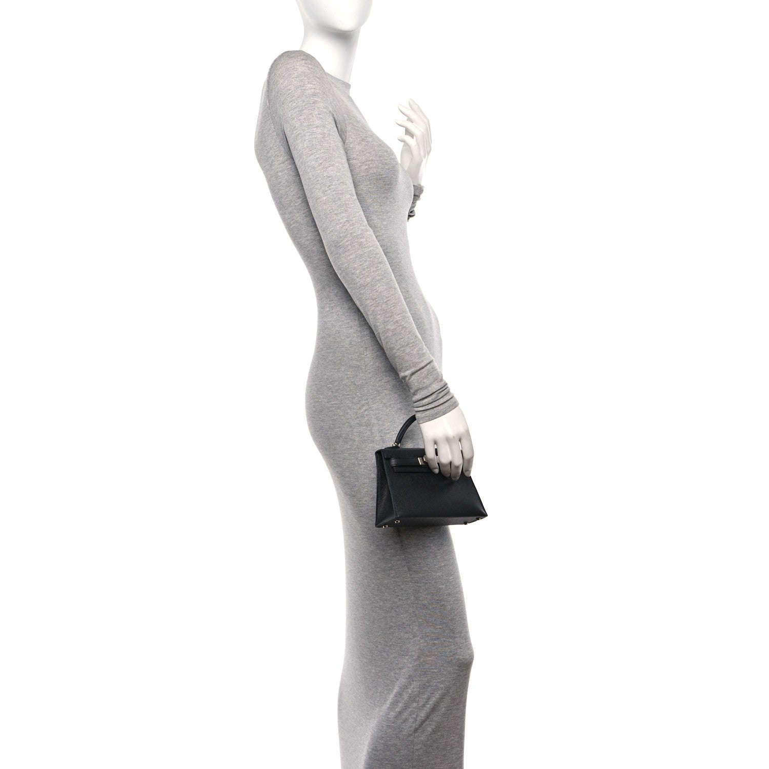 Hermes Epsom Mini Kelly Sellier 20 Black 3 of 11