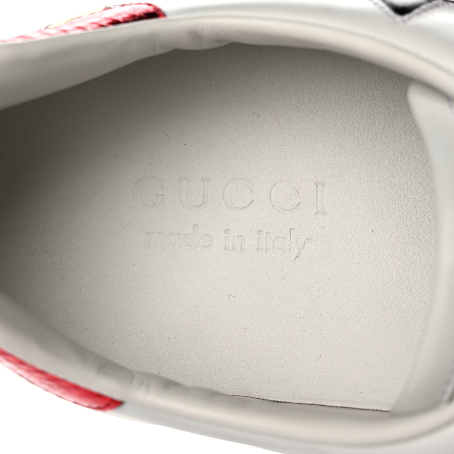 Gucci Calfskin Ayers Web Star Embroidered Mens Ace Sneakers 9 White Multi 7 of 8