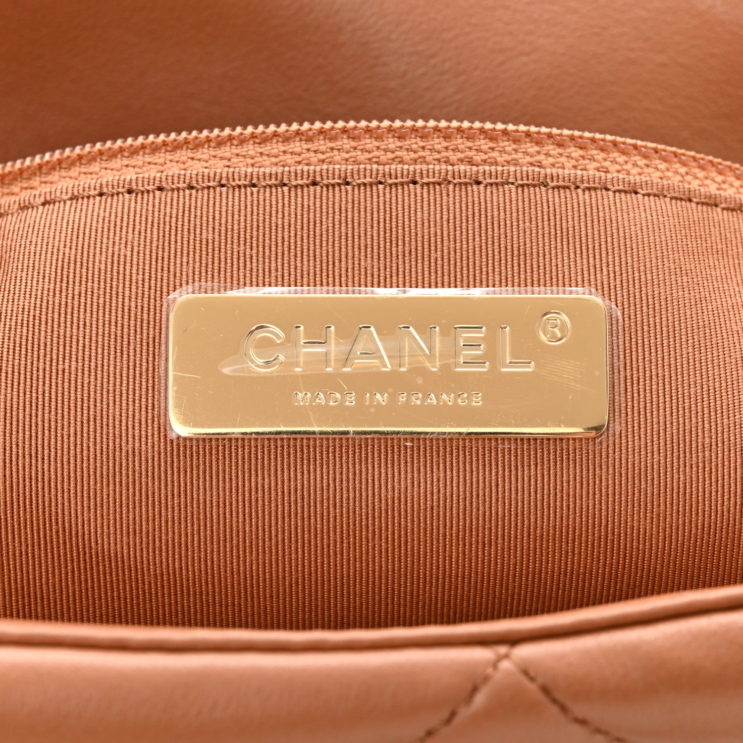 Chanel Lambskin Quilted Large Chanel 19 Flap Brown 6 of 11
