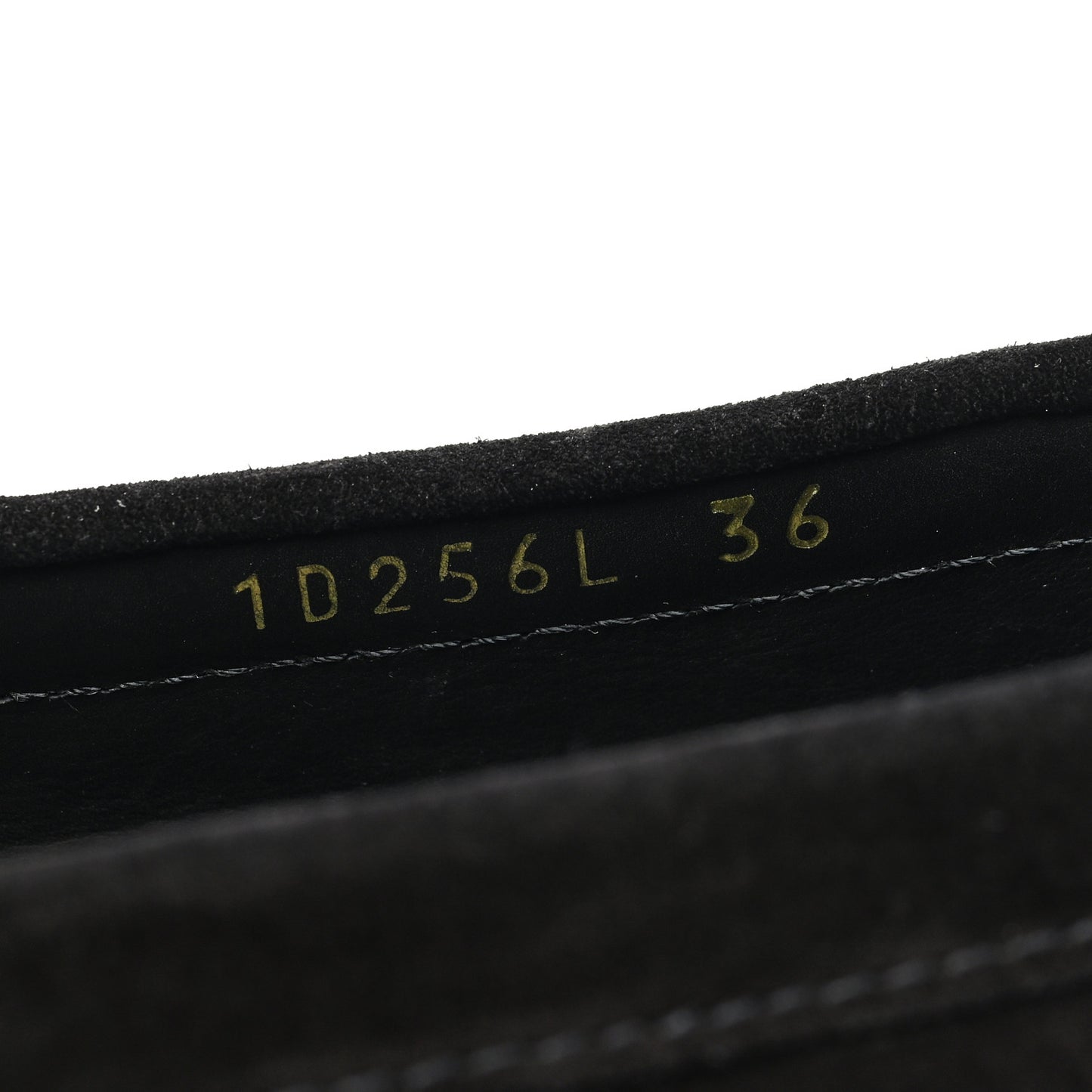 Suede Metal Driving Loafers 36 Black