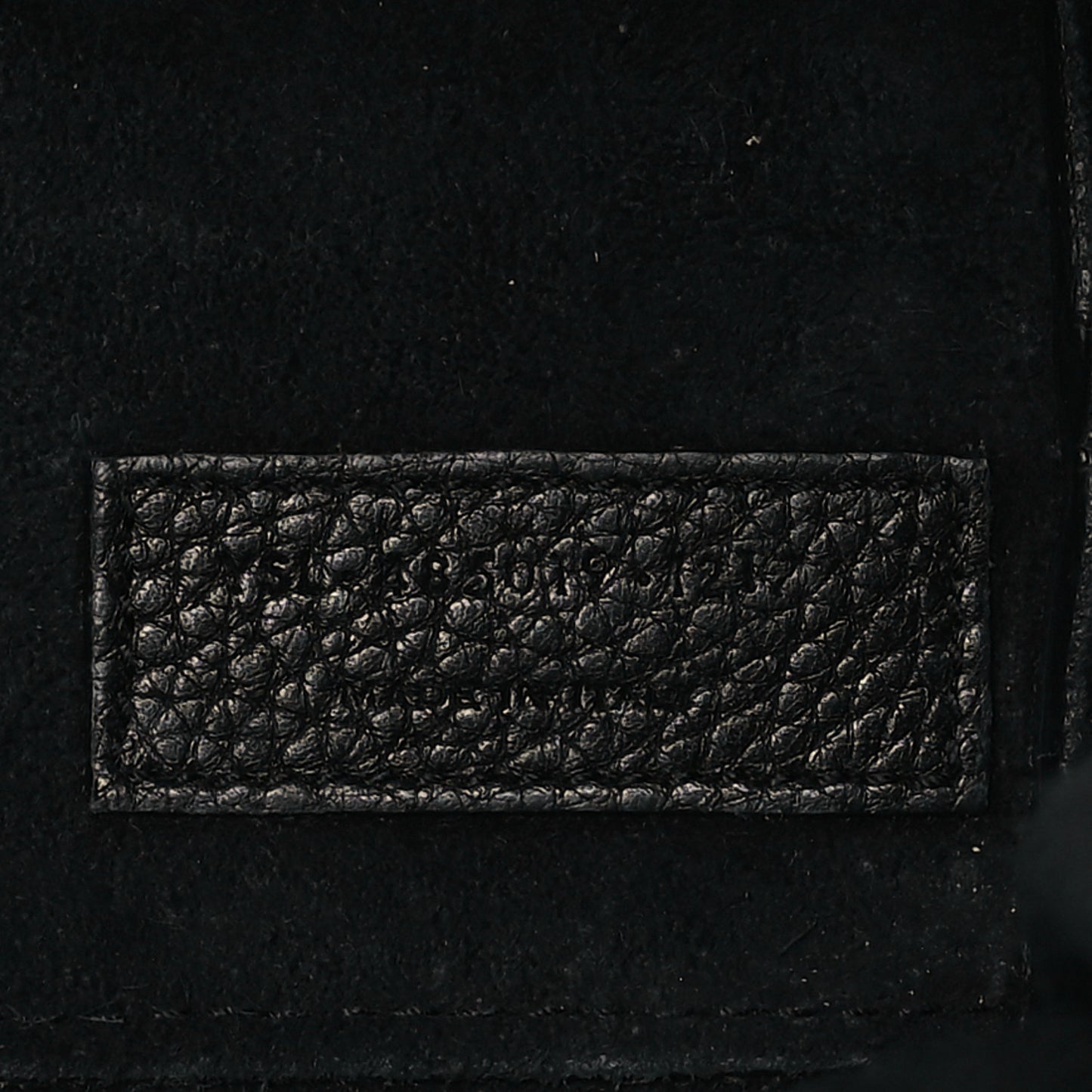 Grained Calfskin Nano Sac De Jour Souple Black