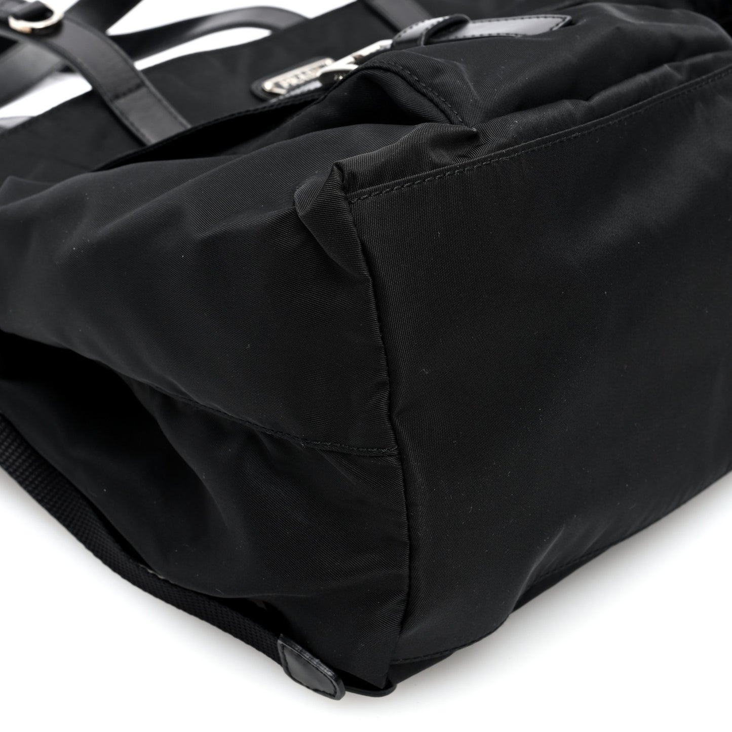 Nylon Vela Shopping Tote Black