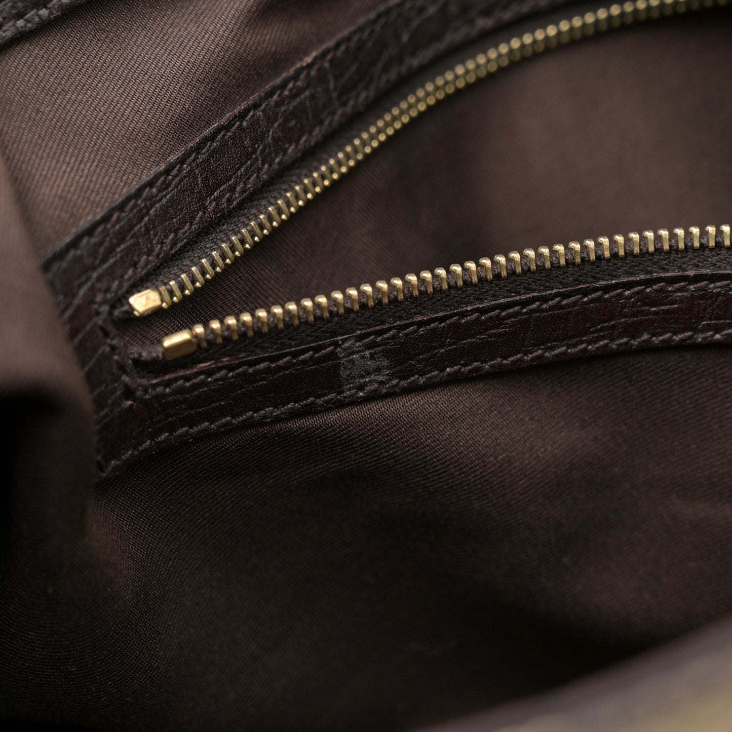 Monogram Medium Hasler Tote Dark Brown