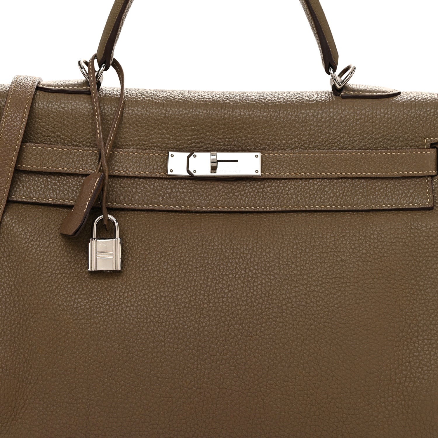 Hermes Togo Kelly Retourne 35 Etoupe 8 of 14