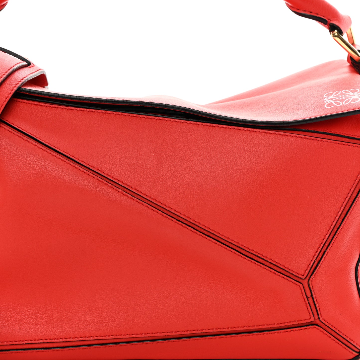 Calfskin Medium Puzzle Bag Scarlet