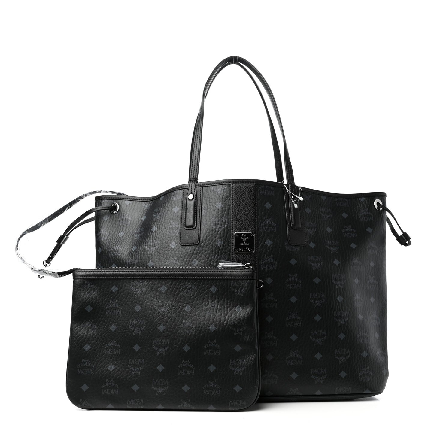 Visetos Large Liz Reversible Shopper Tote Black