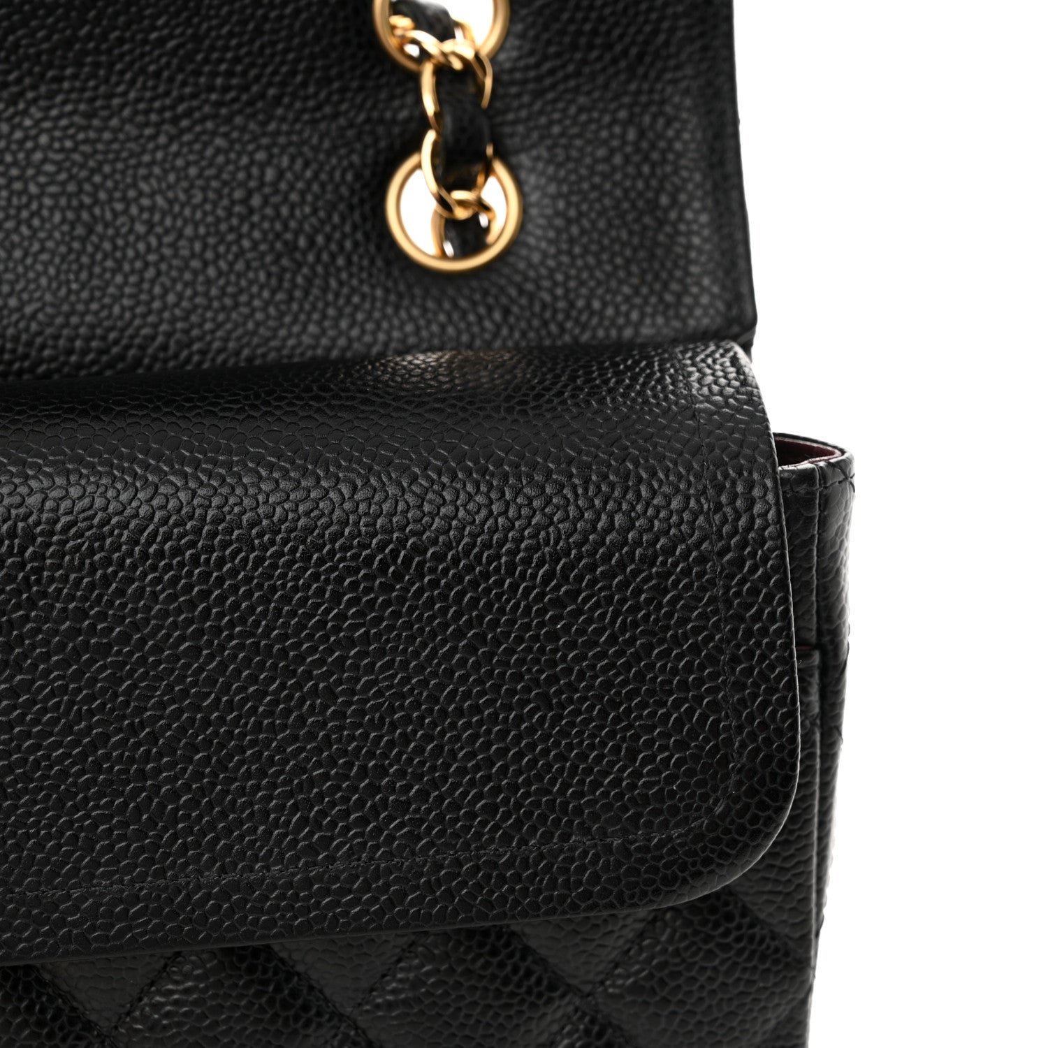 Chanel Caviar Quilted Medium Double Flap Black 13 of 15