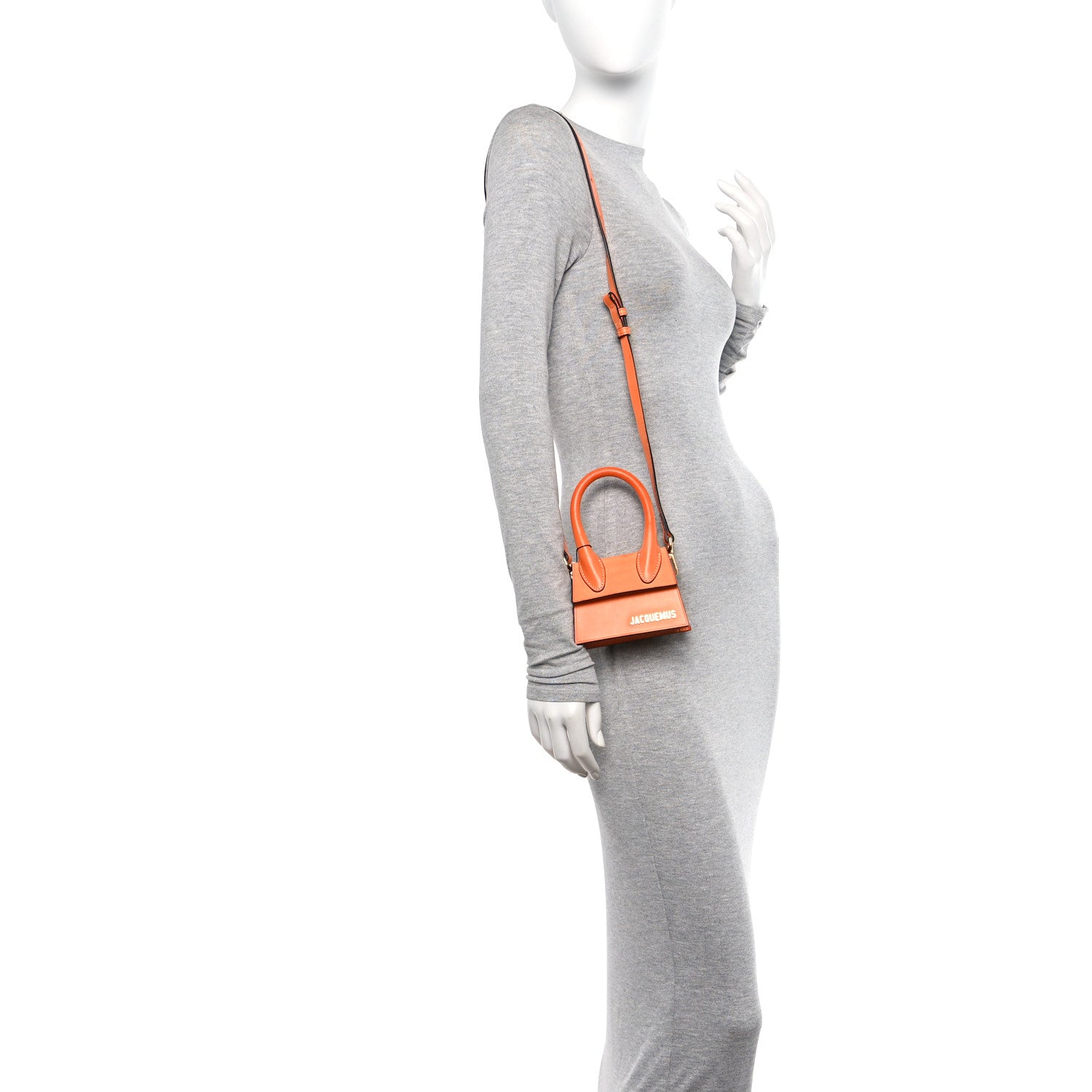 Jacquemus Smooth Calfskin Le Chiquito Orange 2 of 10