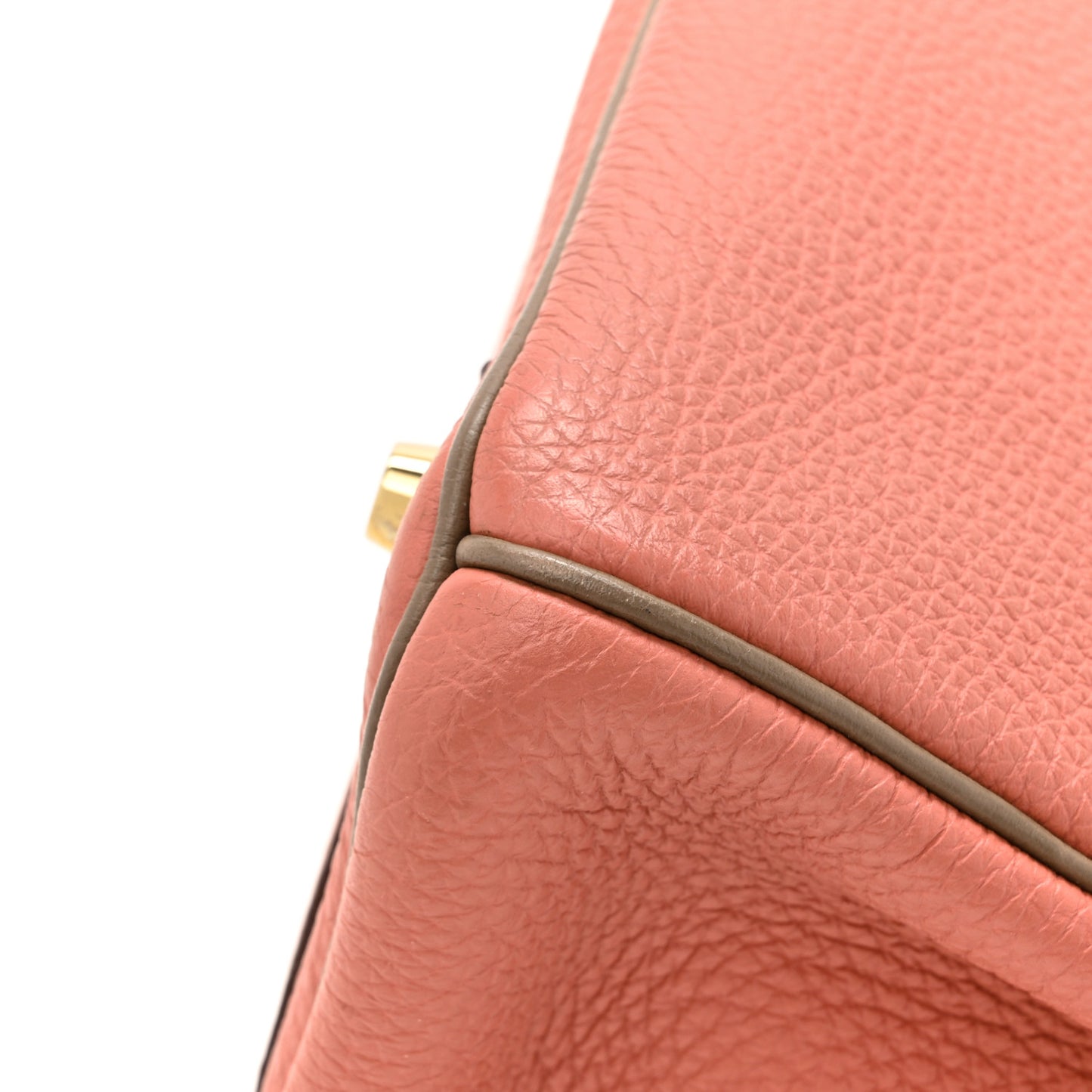 Togo Bi-Color Horseshoe Birkin 30 Rose Tea Etoupe