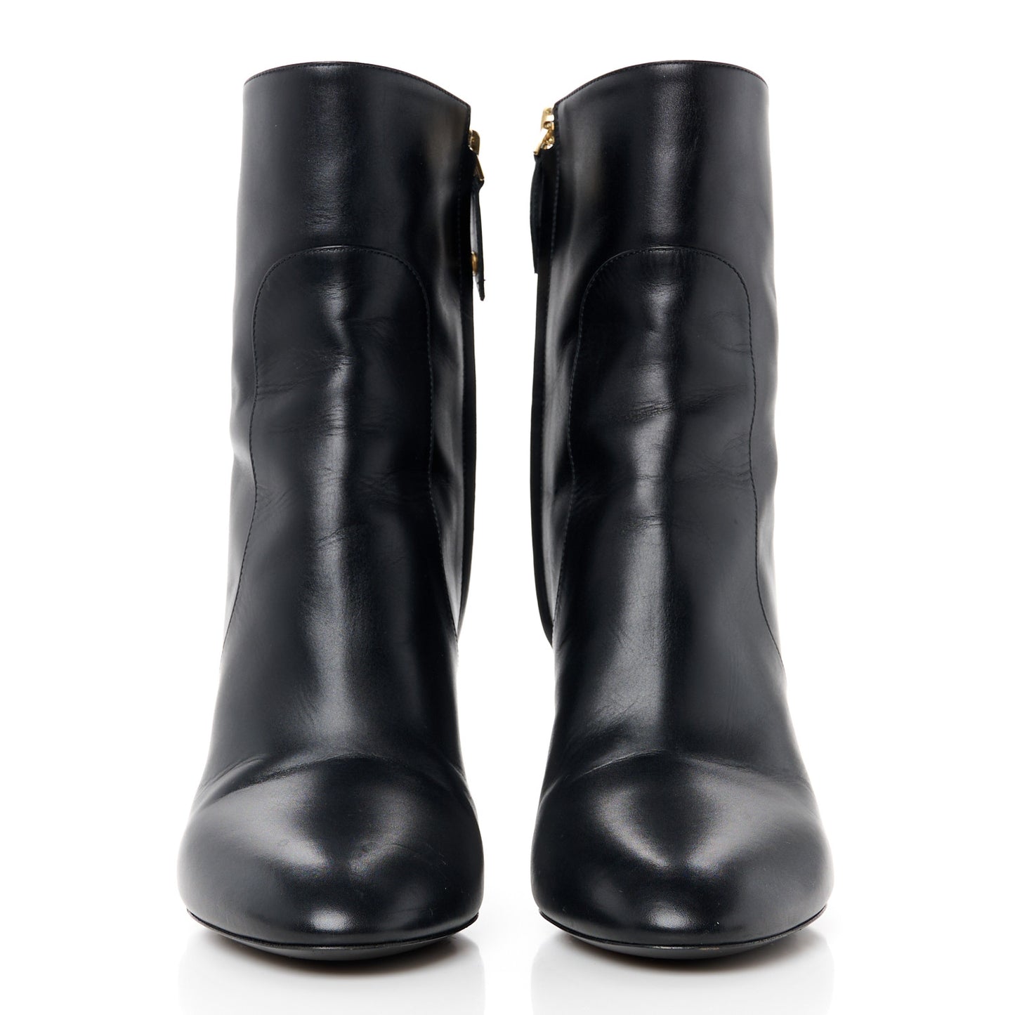 LV X YK Calfskin Monogram Silhouette Ankle Boots 39.5 Black