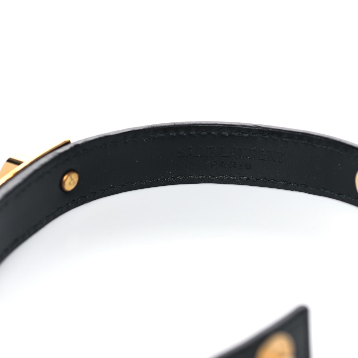Calfskin 3 Clous Bracelet Black