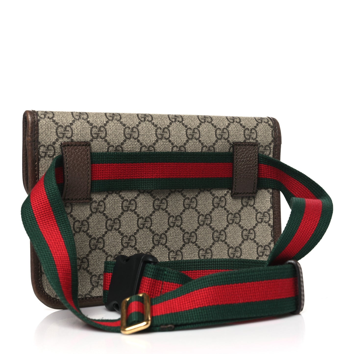 GG Supreme Monogram Neo Vintage Web Belt Bag Brown
