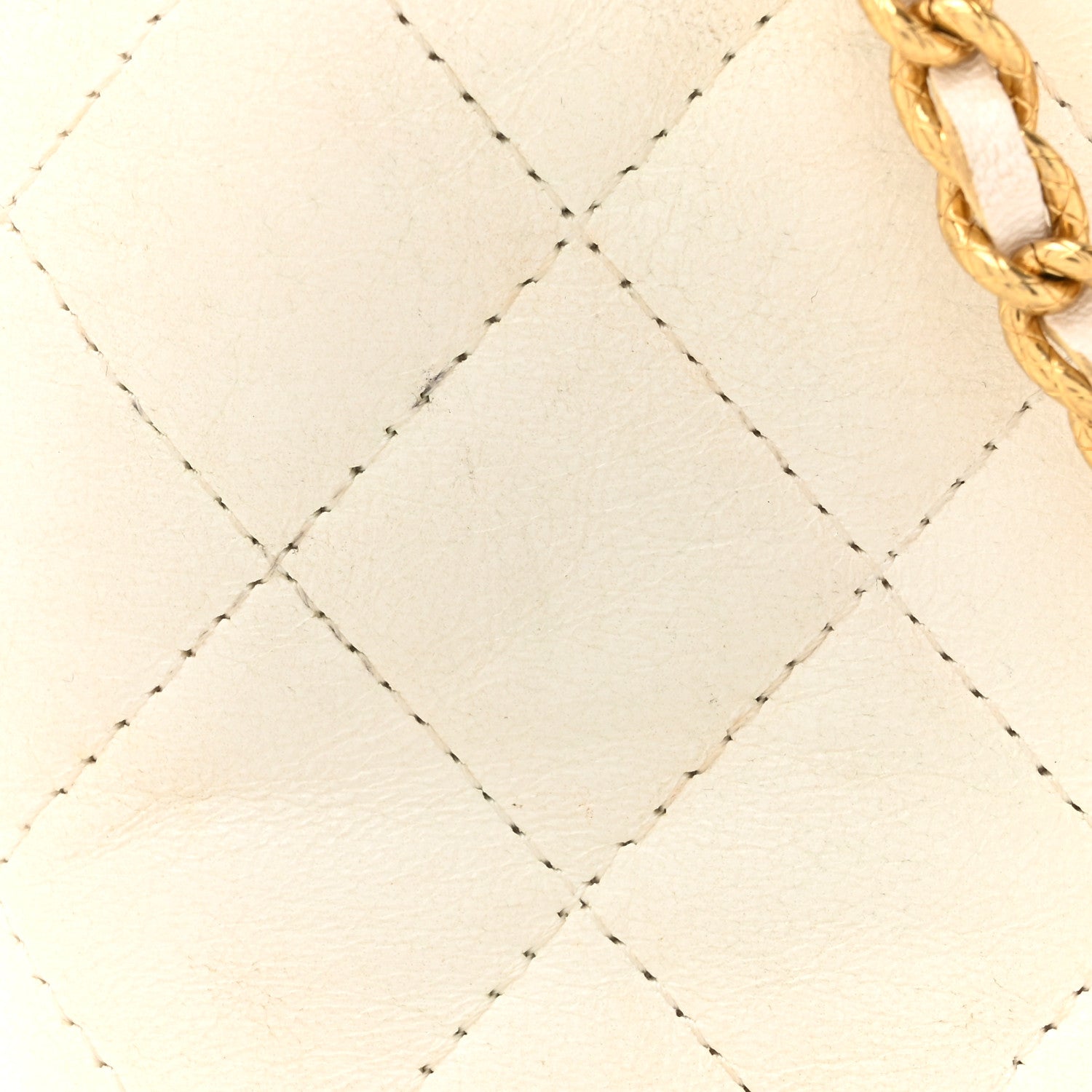 Chanel Lambskin Quilted Small CC Dynasty Vanity Case With Chain White 8 of 19