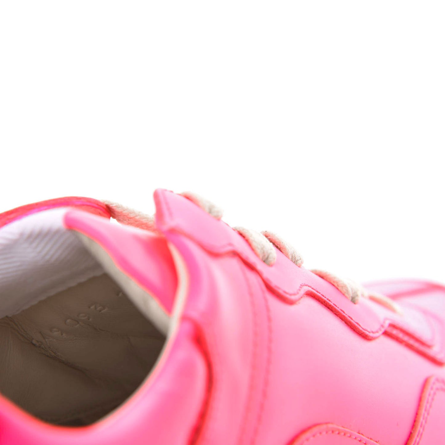 Calfskin Mens Rhyton Sneakers 10 Fuxia Fluo