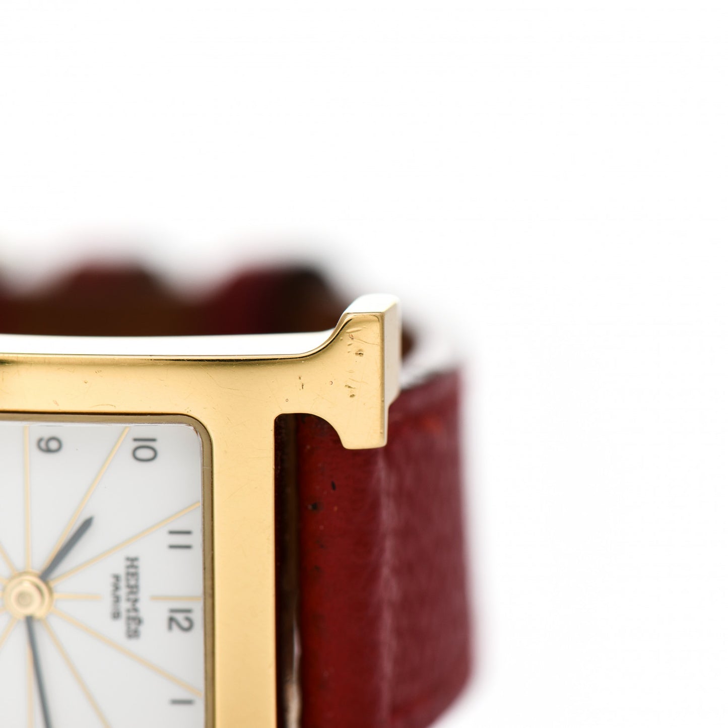 Stainless Steel Epsom 21mm Heure H Hour Quartz Watch Rouge