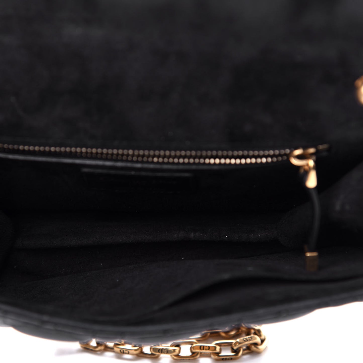 Lambskin Cannage Small Dioraddict Flap Bag Black