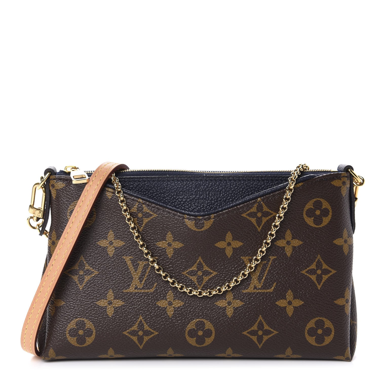 Louis Vuitton Monogram Pallas Clutch Blue Marine 1 of 10