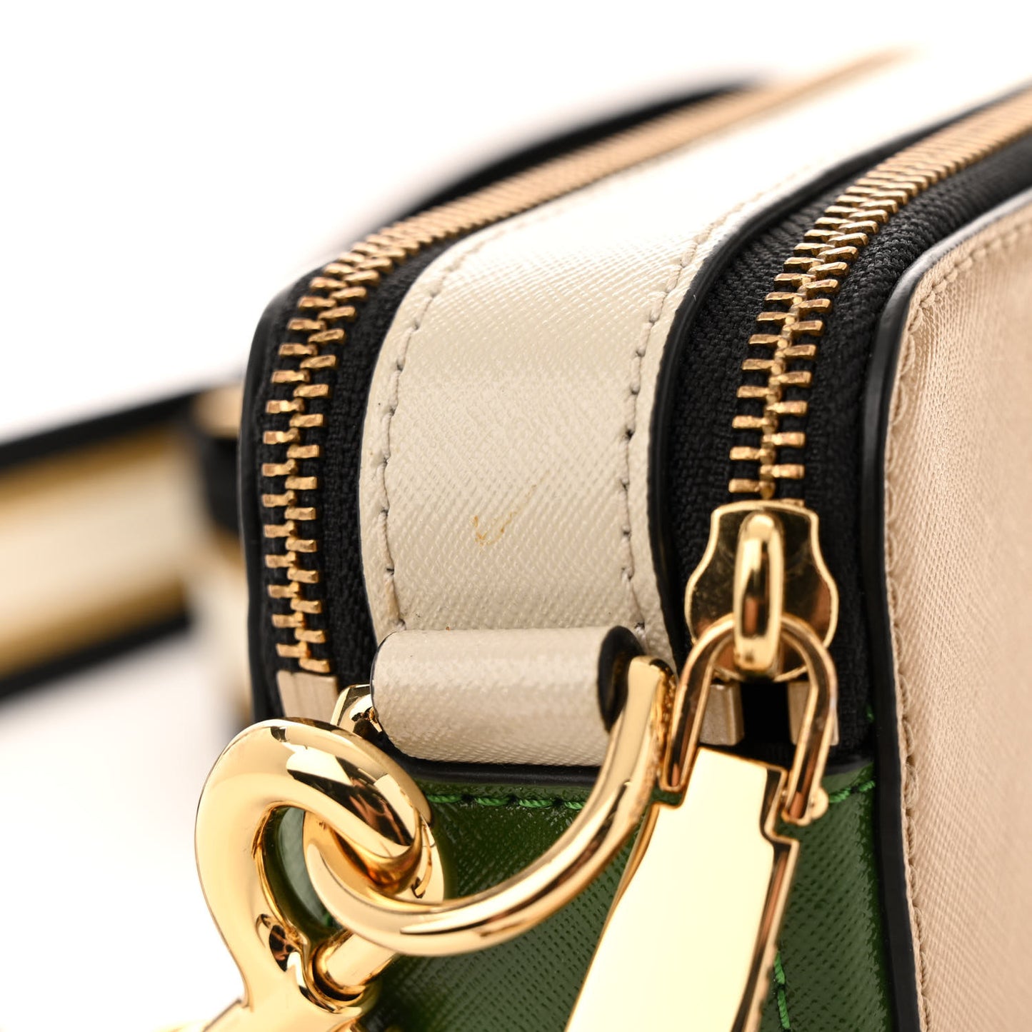 Saffiano Small Snapshot Camera Bag Sand Castle Multicolor