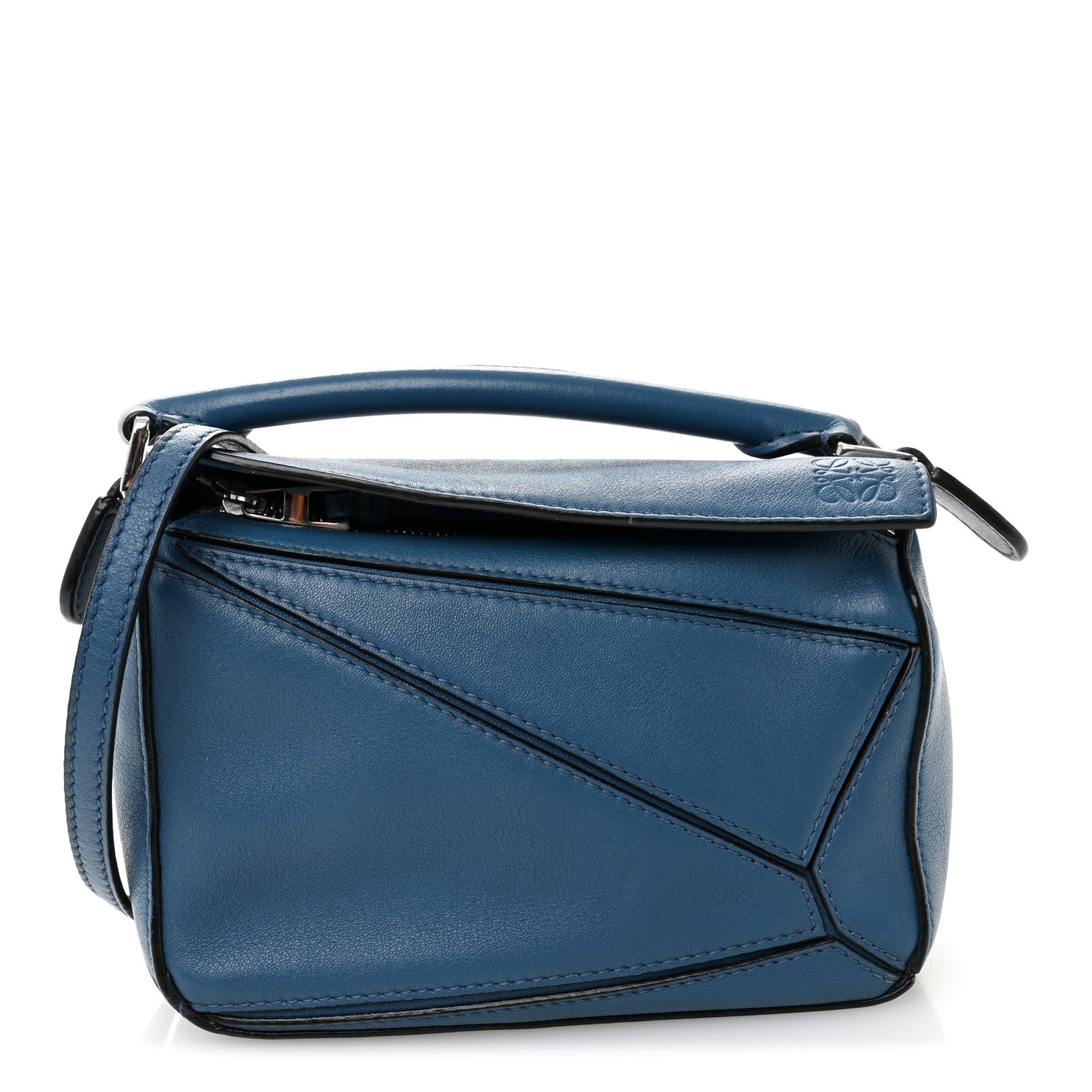 Loewe Calfskin Mini Puzzle Bag Blue 1780790 – FASHIONPHILE