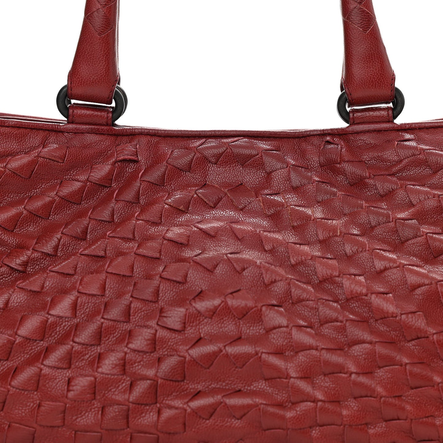 Nappa Intrecciato Maggiore Small Basket Bag Eclipse