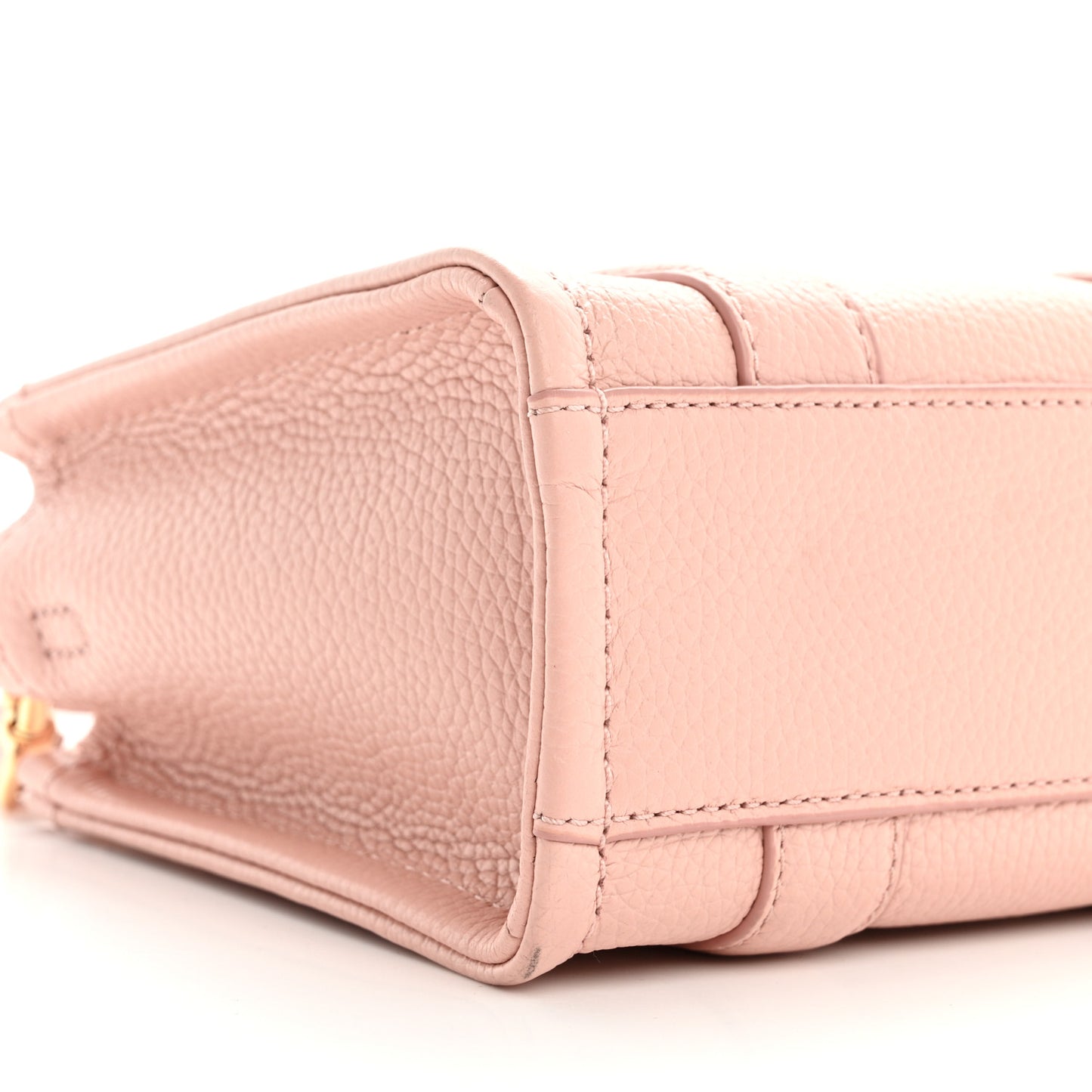Grained Calfskin Micro The Tote Bag Rose