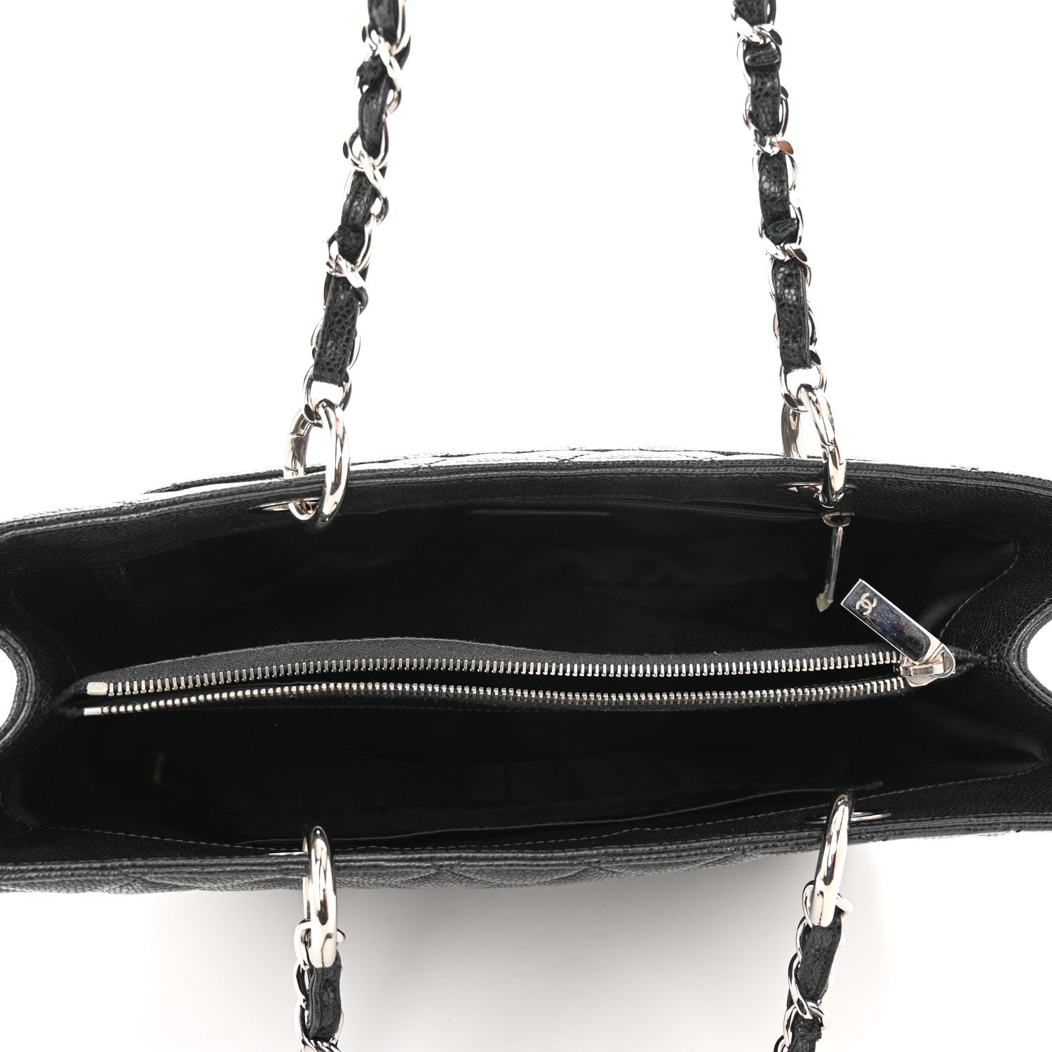 Chanel Caviar Quilted Grand Shopping Tote GST Black 5 of 10