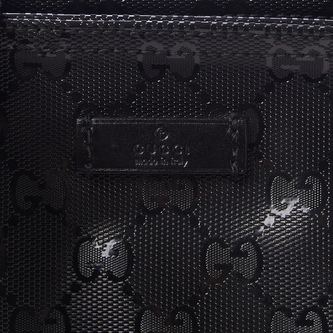 Imprime Monogram Medium Flat Messenger Bag Black