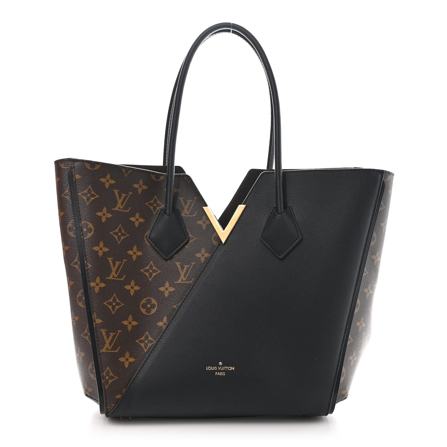 Louis Vuitton Calfskin Monogram Kimono Tote Black 1 of 10