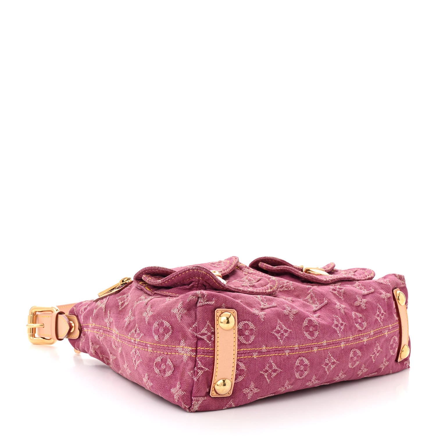 Louis Vuitton Denim Baggy PM Fuchsia 4 of 9